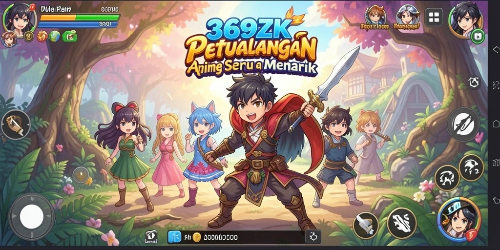 Tampilan screenshot dari gameplay Anime yang menakjubkan di 369ZK.