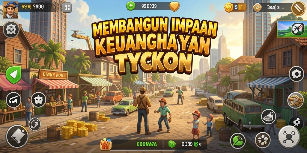 Tampilan gameplay Tycoon yang menarik dan dinamis.