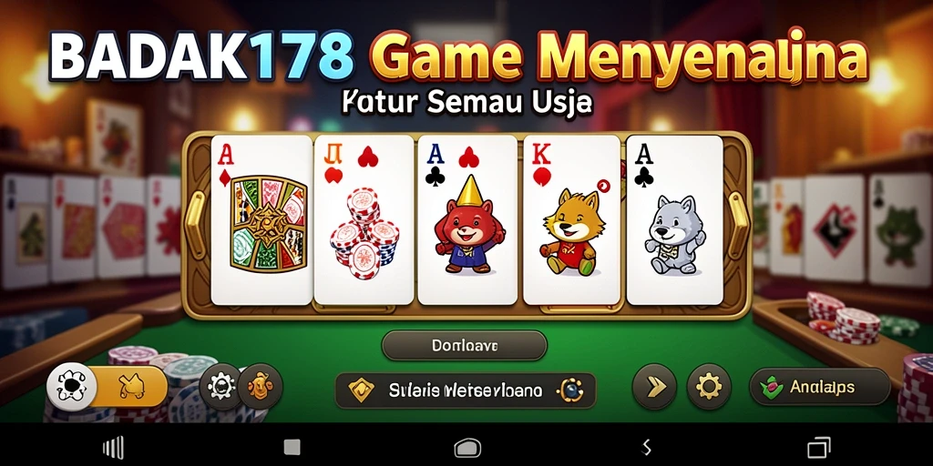 Tampilan gameplay seru dari BADAK178 di dalam pertandingan Domino.