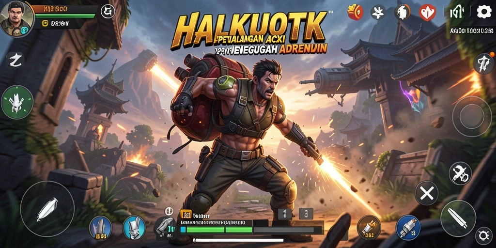 Gameplay adrenalina tinggi HALKUOTK dengan grafis menawan.