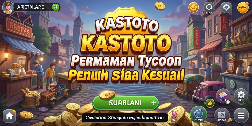 Screenshot menunjukkan gameplay seru KASTOTO dalam mengelola bisnis Tycoon.