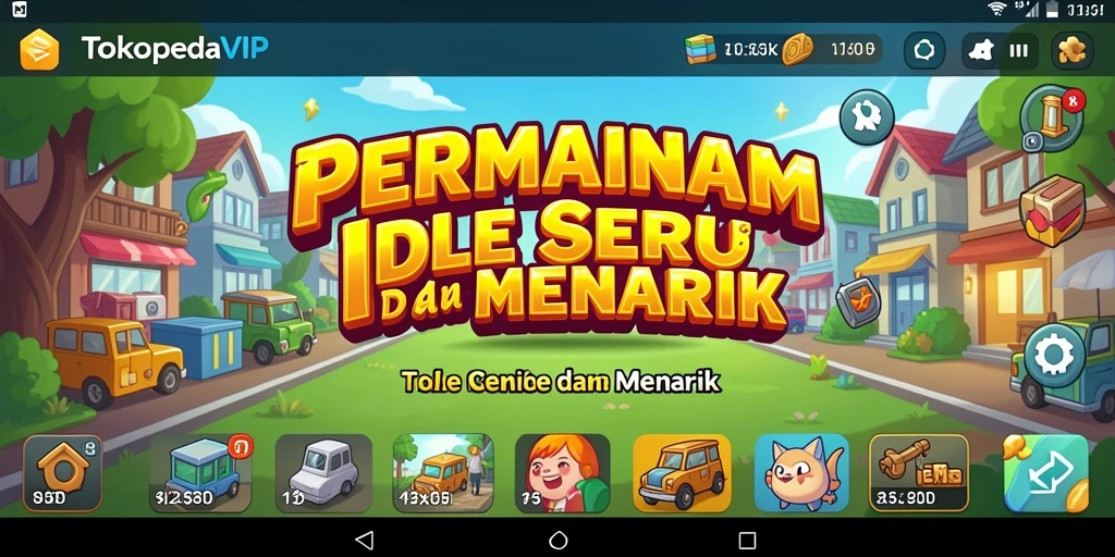 Tampilan gameplay TOKOPEDIAVIP yang santai dan menarik.